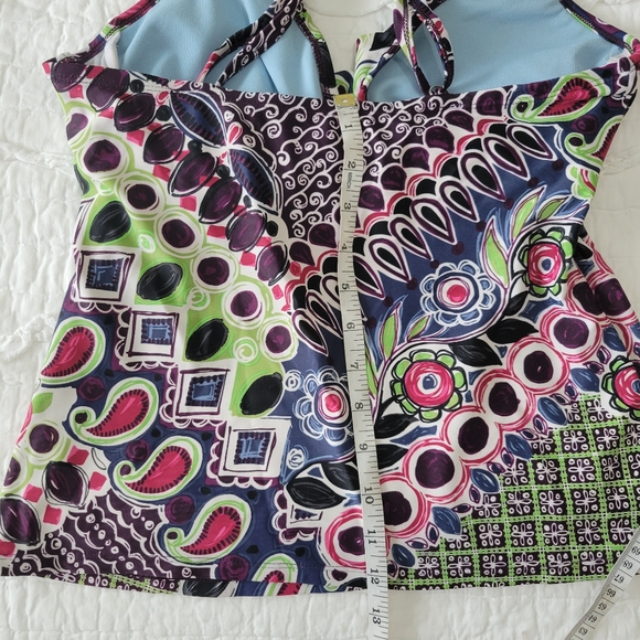 Athleta Underwire Crossover Tankini 2 Piece Set EUC 3 (36C/36D/34DD) - Picture 9 of 15